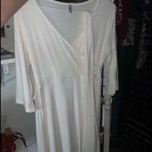 Ivory maternity dress